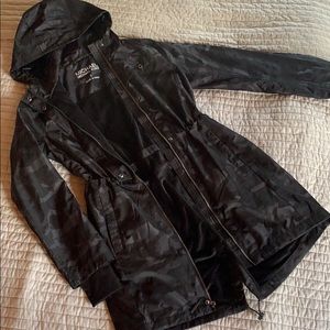 NWT Michael Kors lined black camo jacket
